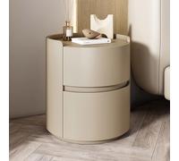 SJFJJKD Mesa de Noche Blanca de Madera Maciza Minimalista con cajones de Almacenamiento Moderra de Dormitorio Redondo y sofás Friendship Years
