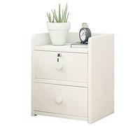 SJFJJKD Mesa de Noche con cajón cerrable fácil de Instalar una encimera Grande L33X W26X H40cm Gabinete de Almacenamiento de Muebles de Dormitorio Friendship Years