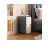 SJFJJKD Mesa de Noche de Cuero de Microfibra Delgada con 2 cajones de la Noche Moderna para Espacios pequeños Gabinete de Almacenamiento de Dormitorio Friendship Years