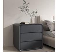 SJFJJKD Mesa de Noche Moderna de Madera Maciza con fácil instalación y Amplio Espacio de Almacenamiento Ideal para Habitaciones o Cocina de Color Gris Oscuro Friendship Years