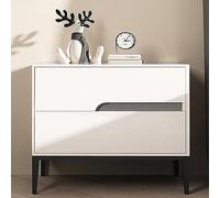 SJFJJKD Mesa de Noche Moderna de Madera Maciza con Mango de cajón de Cuero Creativo de Cuero Gran Capacidad Ideal para la Sala de Estar Dormitorio Elegante y Funcional Friendship Years