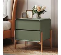 SJFJJKD Mesa de Noche Verde con 2 cajones para el Dormitorio y la Sala de Estar Muebles Simples 45x40x50cm Friendship Years