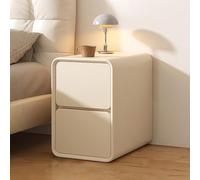 SJFJJKD Mesita de Noche Mesa pequeña, mesas Laterales Sala de Estar de Noche, Dormitorio de Mesa de ala rústica, Estante de Almacenamiento de 2 s, Mesa Auxiliar para Espacios Apretados (Blanco