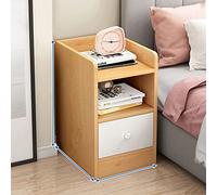 SJFJJKD Mini gabinete de Almacenamiento Estrecho de Madera Moderno de 20 cm con bastidores de cajones para Dormitorio, Muebles de Sala de Estar (Color de Madera, cajón único_40 cm) Friendship Years