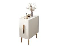 SJFJJKD Minimalista Moderno con 2 cajones y Faux Marble Top Smith Space Space Nighten Nighten -Nighten para Almacenamiento de Dormitorio Friendship Years