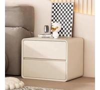 SJFJJKD Moda de Madera de la Noche de la Noche de la Noche de Acabado de Cuero Moderno para el Dormitorio no se Requiere un Montaje (50x40x47 cm de Blancos) Friendship Years
