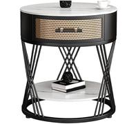 SJFJJKD Moderal Marco de Metal Pecho de Noche con cajón de 2 para Dormitorio y Elegantes mesas de Noche estrechas para Sala de Estar Elegante Muebles de Noche Friendship Years