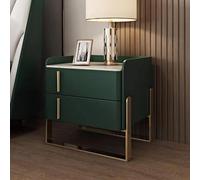 SJFJJKD Moderno de Acabado de Cuero gabinetes de 2 con cajón de Marco de Pedestal de Metal para el Dormitorio Friendship Years