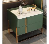 SJFJJKD Moderno de Marco de Metal Juego de 2 con cajones con cajón Estrecho Mesa de Cuero de Cabello y gabinetes para Dormitorio para Dormitorio Friendship Years