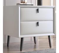 SJFJJKD Moderra de Noche de Madera Maciza con cajón mesita de Noche Minimalista para Dormitorio y Sala de Estar 19x16x18 Pulgada Friendship Years