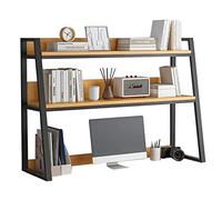 SJFJJKD Nizer de Escritorio de 2 Niveles de Madera sólida para la casa de Almacenamiento multipropósito de la Oficina en casa para Libros computadoras y más (45x13x35 Pulgadas) Friendship Years
