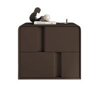 SJFJJKD Palabra de Noche de Cuero con 2 cajones para el Almacenamiento de Dormitorio de Moda sin ensamblaje requerido Acabado de Gris Oscuro de 45 cm/17.7 Pulgadas de tamaño Friendship Years