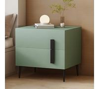 SJFJJKD Palabra Nocturna con 2 cajones, Mesa Auxiliar pequeña, Mesa al Lado Moderna, Puestos de Madera nocturnos, Mesa Auxiliar con Almacenamiento, s rústica para Dormitorio, Sala de Estar (Verde,