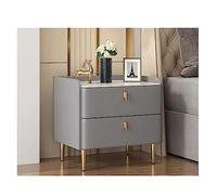 SJFJJKD Palabra Nocturna de Madera sólida con 2 cajones y Faux Marble Top Top Tople de Noche de Cuero PU para la decoración del Dormitorio Friendship Years