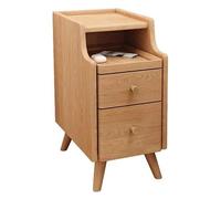 SJFJJKD Pantalones de Noche de Madera con Mesa de Cama con Espacio de estantería con 2 cajones Ideales para Dormitorio y Sala de Estar Color de Madera de 25 cm/9.8 Pulgadas de tamaño Friendship Years