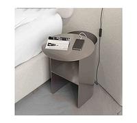 SJFJJKD Silver Gold, Estilo escandinavo Simple gabinete de Noche, Stand de Noche Creativa de Acero Inoxidable. Friendship Years