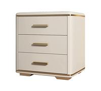SJFJJKD Simple Bedside Gabinet Dormitorio de Dormitorio con cajones Mesa de Almacenamiento Blanca Muebles de instalación Gratuito Gabinete de Noche (Azul: A-Khaki, Tamaño: 58 cm) Friendship Years