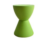 SJFJJKD Taburete redondo de plástico verde con almacenamiento para baño, ducha y maquillaje, resistente, duradero y elegante, ideal para sala de estar, dormitorio y uso doméstico, 30 x 42 cm, años de