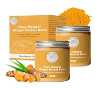 sjfscqr Bálsamo de Jengibre Natural Puro a Base de Hierbas, ungüento Natural de cúrcuma 120 G, Apto para Todo Tipo de Pieles