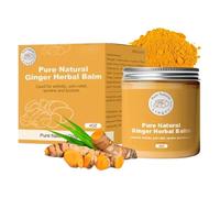 sjfscqr Bálsamo de Jengibre Natural Puro a Base de Hierbas, ungüento Natural de cúrcuma 120 G, Apto para Todo Tipo de Pieles