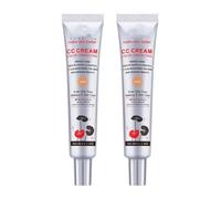 sjfscqr Crema CC correctora de Color con Centella Asiática, 2 en 1 para el Cuidado de la Piel y el Maquillaje, prebase de Maquillaje Multiusos, Corrector Facial hidratante de Larga duración