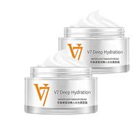 sjfscqr Crema de Maquillaje Ligera de hidratación Profunda V7, Crema tonificante hidratante, Crema tonificante hidratante Young Skin Water Light para Todo Tipo de Pieles