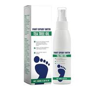 sjfscqr Spray desinfectante para pies con Aceite de árbol de té,Spray antiolor e hidratante para pies,Spray con Aceite de árbol de té,Suero para el Cuidado de pies y uñas