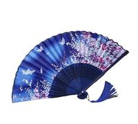 SJFYB Vintage Handmade Fan Artesanías De Abanicos Plegables Regalos Mejoras para El Hogar Baile Artesanales Abanico para El Cambio De Aire-2.