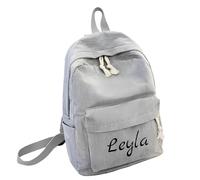 SJHAZSL Mochila de Pana Bordada Personalizada, Mochila con Nombre Personalizado, Mochila Personalizada para Niños con Nombre, Mochila Personalizada Infantil