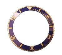 SJHDUNBW EUR Bisel de Acero con Inserto cerámica Verde y Negra for Caja 40 mm, Compatible Accesorios Reloj 116610 Piezas para Relojes(Purple Gold)