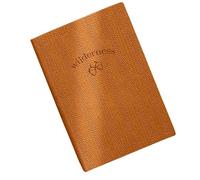 SJHDUNBW EUR Cuaderno A5 de línea horizontal, cubierta cuero PU con textura en relieve naturaleza salvaje, 260 páginas for tomar notas, reuniones(Bruin)