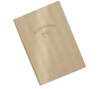 SJHDUNBW EUR Cuaderno A5 de línea horizontal, cubierta cuero PU con textura en relieve naturaleza salvaje, 260 páginas for tomar notas, reuniones(Kaki)