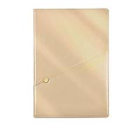 SJHDUNBW EUR Cuaderno de negocios A5 o B5, costura cuero doble capa con bolsillo, 256 páginas papel 80 g, marcador cinta(Kaki,B5)