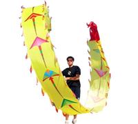 SJHDUNBW EUR Serpentina de Cinta de dragón 3D con Forma de cometaCon Cabeza de dragón Un Regalo for el Entretenimiento Cuadrado, la Paz y la Buena Suerte.(8m/26ft)