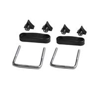 SJHFKDK FijacióN para Cofre De Techo Abrazaderas for portaequipajes con Perno en U, diámetro Interior de 6 cm y 8, Clip retención(Inner Diameter 8cm)