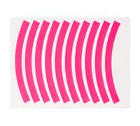 SJHFKDK Pegatinas Bicicleta, Pegatinas Bici 20pcs Adhesivo Adhesivo Cinta Ciclismo Advertencia Advertencia Bicicleta Reflector Cinta Tira Uso Apto para el Coche Bicicleta Motocicleta Scooter(Pink)