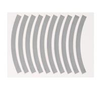 SJHFKDK Pegatinas Bicicleta, Pegatinas Bici 20pcs Adhesivo Adhesivo Cinta Ciclismo Advertencia Advertencia Bicicleta Reflector Cinta Tira Uso Apto para el Coche Bicicleta Motocicleta Scooter(Sliver)