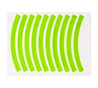 SJHFKDK Pegatinas Bicicleta, Pegatinas Bici 20pcs Adhesivo Adhesivo Cinta Ciclismo Advertencia Advertencia Bicicleta Reflector Cinta Tira Uso Apto para el Coche Bicicleta Motocicleta Scooter(Yellow)