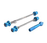 SJHFKDK Rueda Bicicleta Eje, Cierre Rapido Rueda Trasera Ultraligero de Bicicletas de liberación rápida antirrobo Ruta MTB Bloqueo de Las Ruedas de Bicicletas Pinchos rápida(Blue)