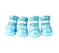 SJHFKDK Zapatos Perro,Patucos Perro Suela Antideslizante de Cuero, Reflector Cordones cálido con Botas Deportivas Verano for Perros, Ajustables Resistentes al Desgaste for(QL,4)