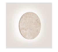 SJHPZG Aplique de Pared Redondo de travertino WABI Sabi, lámpara de Pared de Piedra Natural, decoración Minimalista Moderna, iluminación de Pared Regulable para Dormitorio Salon baño