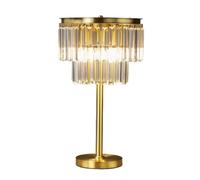 SJHPZG Lámpara de mesilla de Noche de Cristal 24 Pulgadas Creativas Modernas de Cobre Completo iluminación de Bombilla E14 para Salon Oficina de Dormitorio