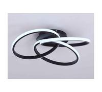 SJHPZG Lámpara de techo LED regulable con anillo irregular, moderna, empotrada, con pantalla acrílica, ideal for sala de estar, dormitorio, comedor y pasillo.(Noir)