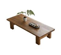 SJIOUEOT Mesa de Centro, Mesa Baja Japonesa, Mesa de Tatami de Madera Maciza for el hogar, for Sentarse en el Suelo, Mesa de té/Mesa de Ocio con Ventana salediza(B,80x50x38cm)