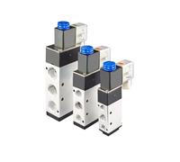 SJJBVPYX 1PCS 4V210-08/4V310-10/4V410-15 válvula solenoide 2 Posiciones 5 Puertos válvulas electromagnéticas de Aire neumático DC12V DC24V AC110V AC220V(4V310-10 PC8-03,220V)