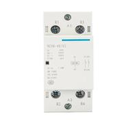 SJJBVPYX 230V Contactor NCH8 20A 25A 40A 63A 2NO 1NC 1NO 2NC Mini Contactor 2 Fase de 4 Polos(25A 1NO 1NC)