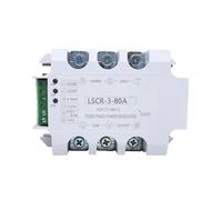 SJJBVPYX Regulador de Voltaje de Estado sólido de CA trifásico monofásico 10A-200A termostato de regulación de Potencia Control de potenciómetro de 4-20MA(LSCR-3 H380 40A)