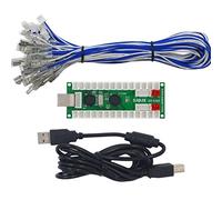 SJJX 2 Players Arcade Game DIY Kit USB Encoder Controller Button Joystick For Retro Pie Raspberry Pi MAME PC