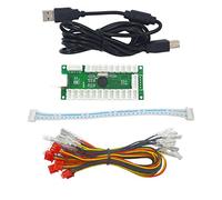 SJJX Zero Delay USB Encoder LED Joystick Kit Arcade DIY Controller For PC Retropie Raspberry Pi MAME