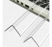 SJKJNK 2PC Protectores de Esquina Transparentes en L，Esquineras Protectoras Pared, Marco de Puerta, Armario, Zócalo, Protección y Decoración，Ancho 3 cm/11,8 Pulgadas 1m/39.37in